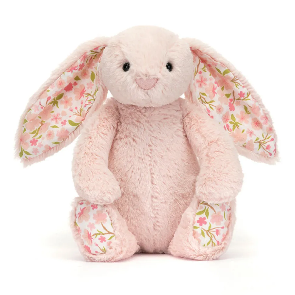 Peluche conejo con flores rubor Cherry mediano