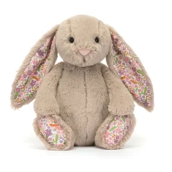 Peluche conejo de flores beige Petal