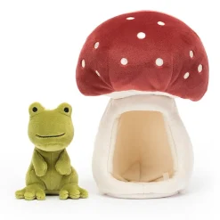 Peluche rana cueva
