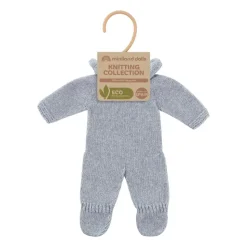Pijama punto 32cm: Azul y Gris