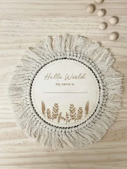 PLACA NOMBRE BOHO