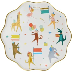 Plato grande desfile de animales Meri Meri
