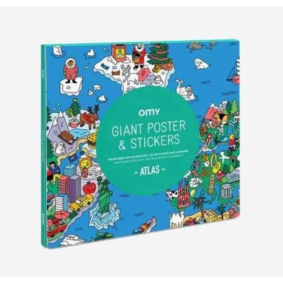 Poster XL OMY Atlas + pegatinas