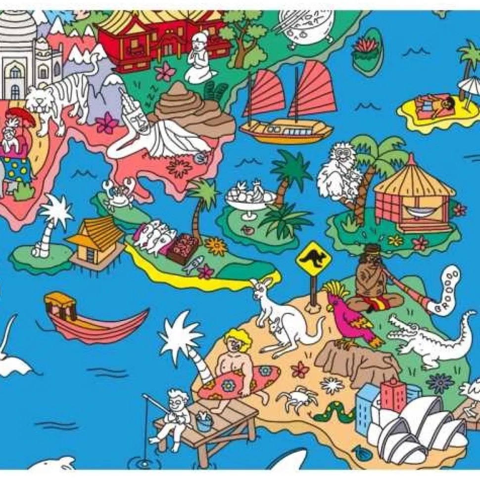 Poster XL OMY Atlas + pegatinas