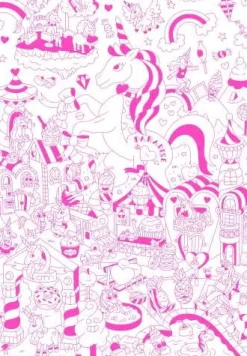 Póster para colorear “Unicornio”