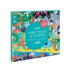 Póster XL Dinos súper + pegatinas