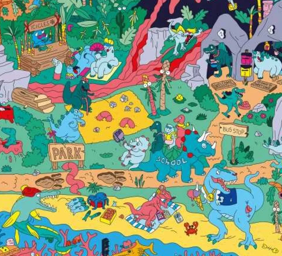 Póster XL Dinos súper + pegatinas