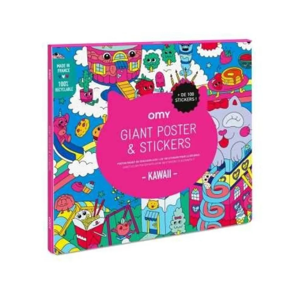 Póster XL OMY Kawai + pegatinas