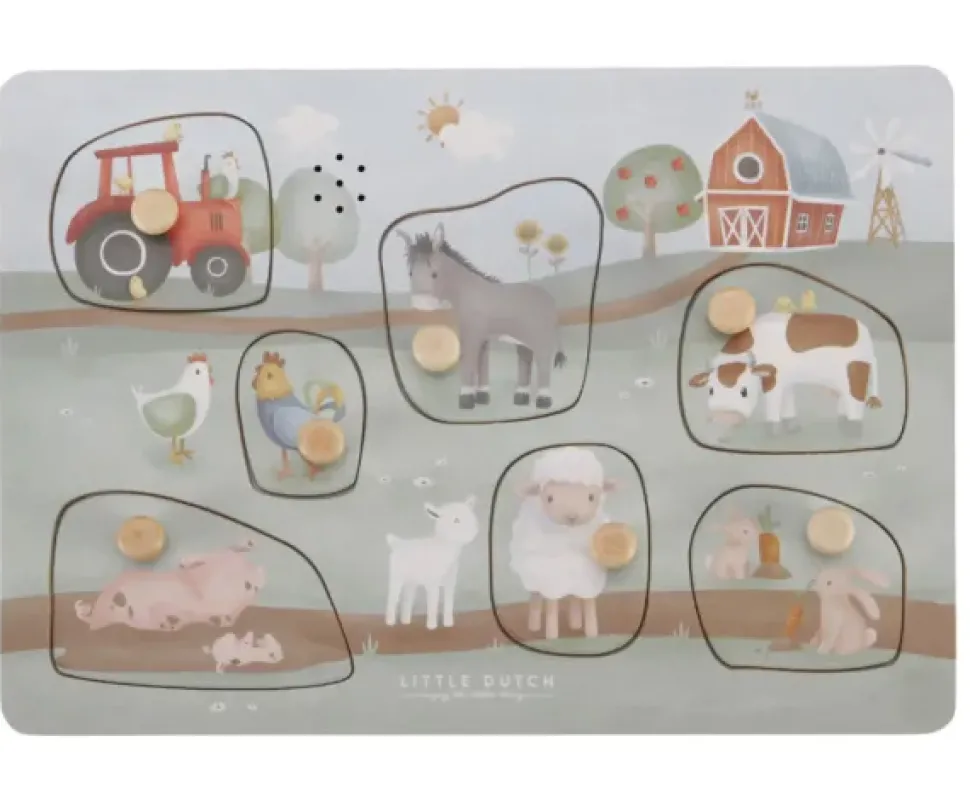 Puzzle con sonido granja