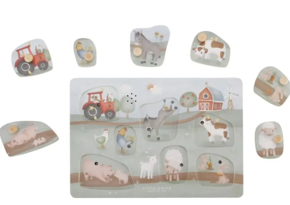 Puzzle con sonido granja