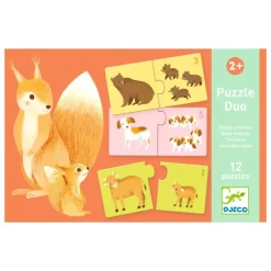 Puzzle dúo animales bebé