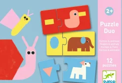 Puzzle dúo formas y animales