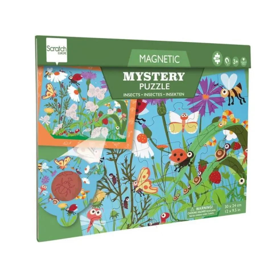 Puzzle magnético misterio insectos