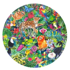 Puzzle redondo 100 pcs selva