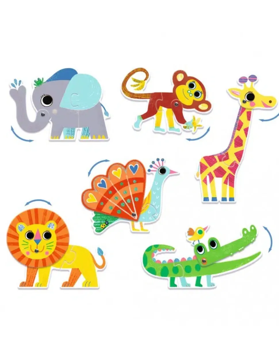 Puzzle animales articulados