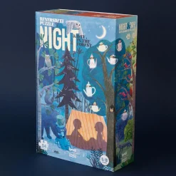 Puzzle night and day in the forest