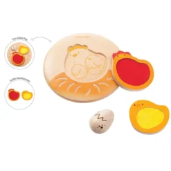 Puzzle pollitos plantoys
