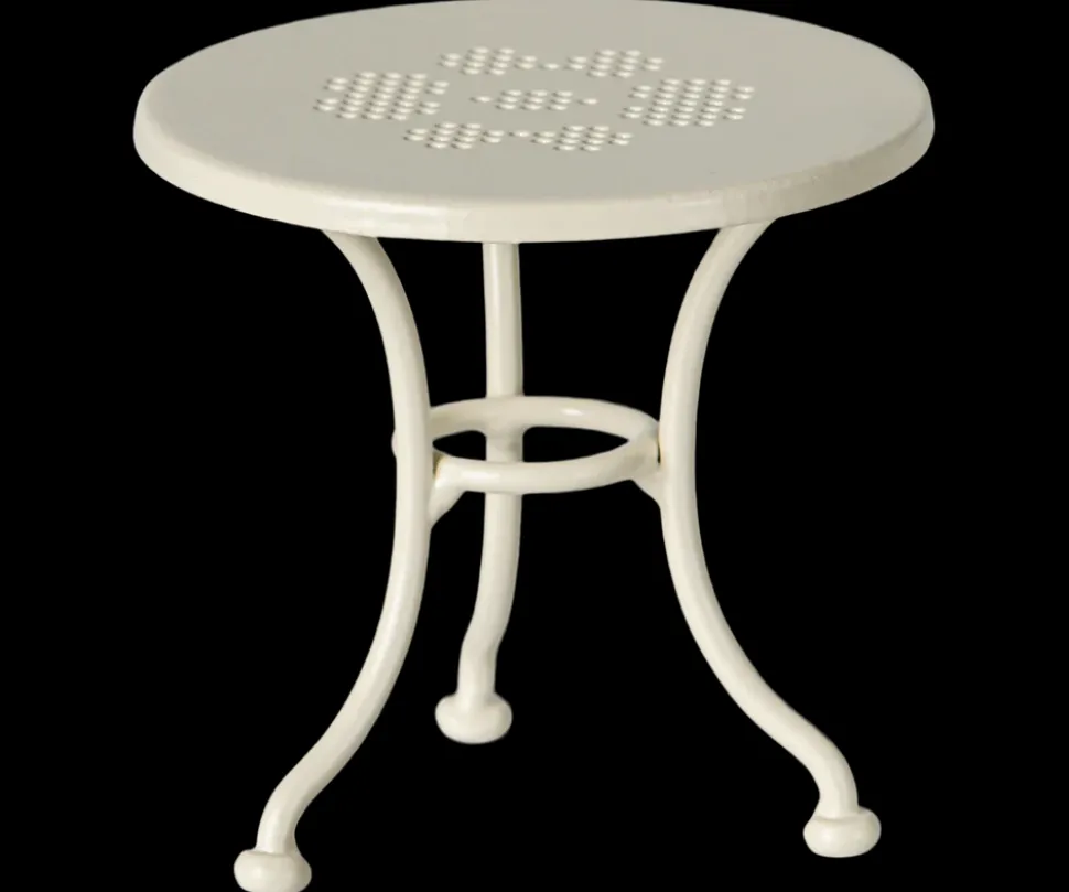 Set de café con mobiliario. Blanco hueso