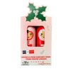 Set de 2 bálsamos labiales bunny navidad (Mango y caramelo)
