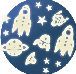 Stickers fosforescentes Misión Espacial