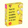Taco, gato, cabra, queso, pizza