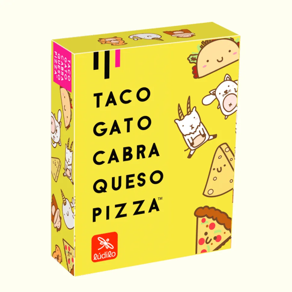 Taco, gato, cabra, queso, pizza