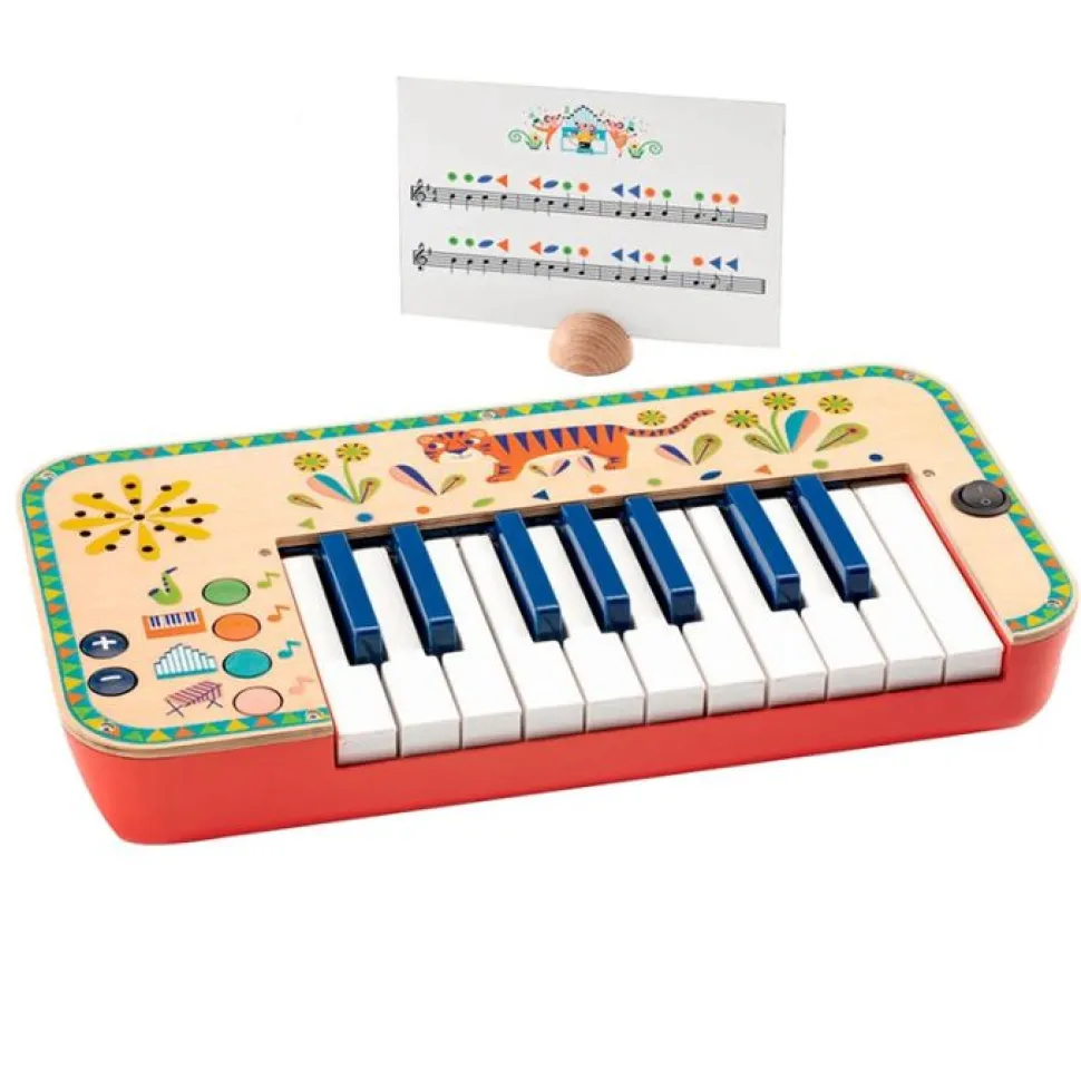 Teclado eléctrico de madera Animambo